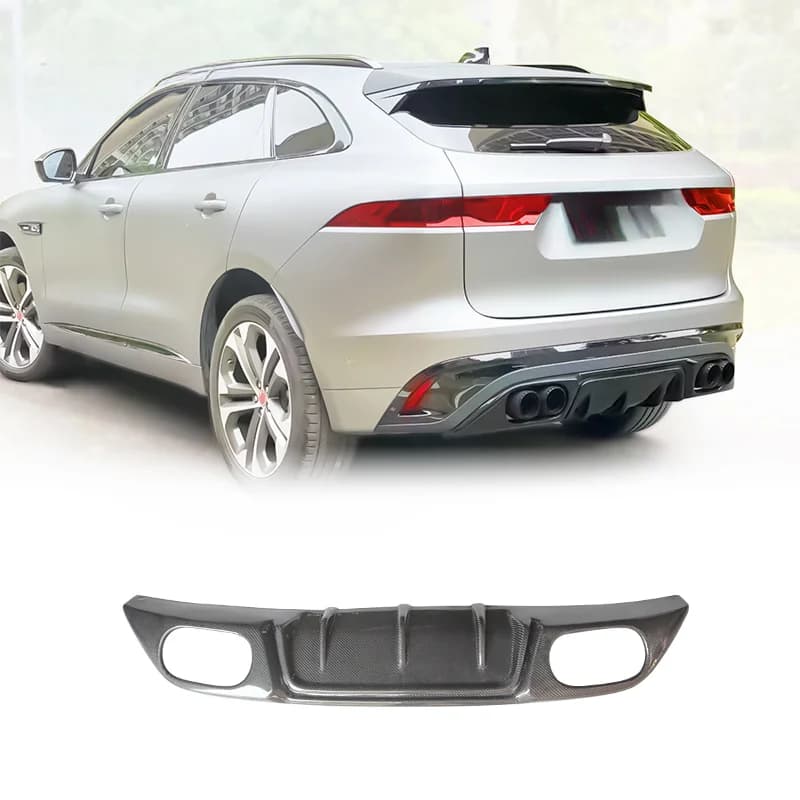 High Quality Modified Body Kit Spoiler Four Outlet Exhaust Pipe Rear Diffuser Auto Upgrade Accessories Fit for F‑PACE