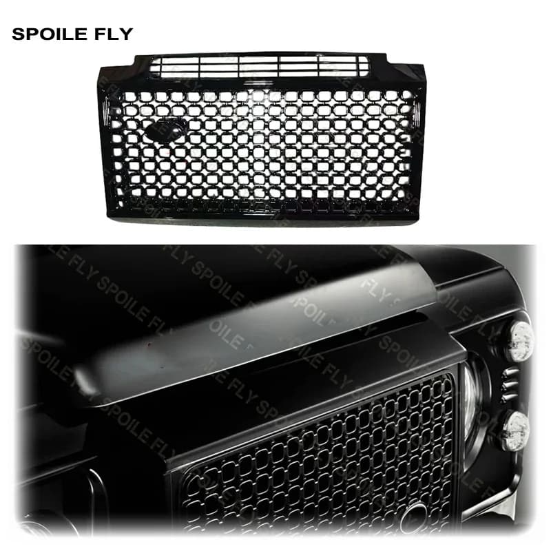 New Design 2012 To 2016 For Land Rover Defender OCTA Style Car Front Grille Racing Grills Grid High Quality Glossy Black