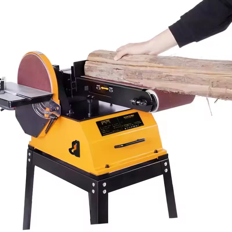 Hot Sale DIY Adjustable Belt Arm And Table Disc Sander Machine Portable Home Polishing Sanding With 220v Engine For Home Use