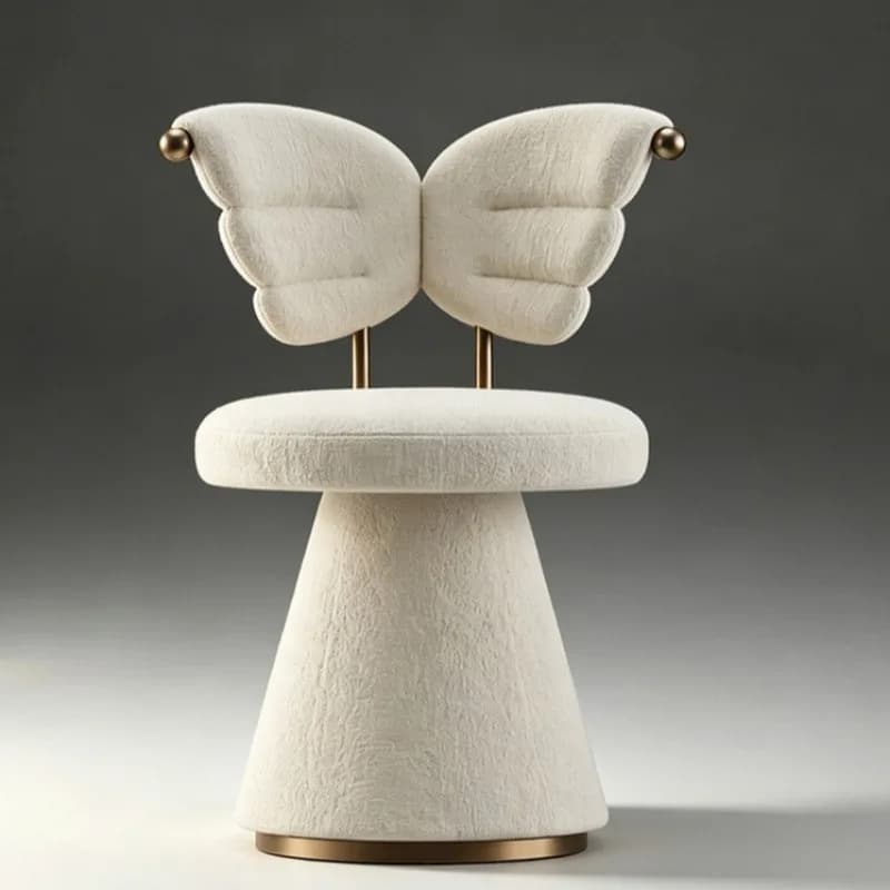 Modern minimalist bedroom makeup chair rotatable dressing chair