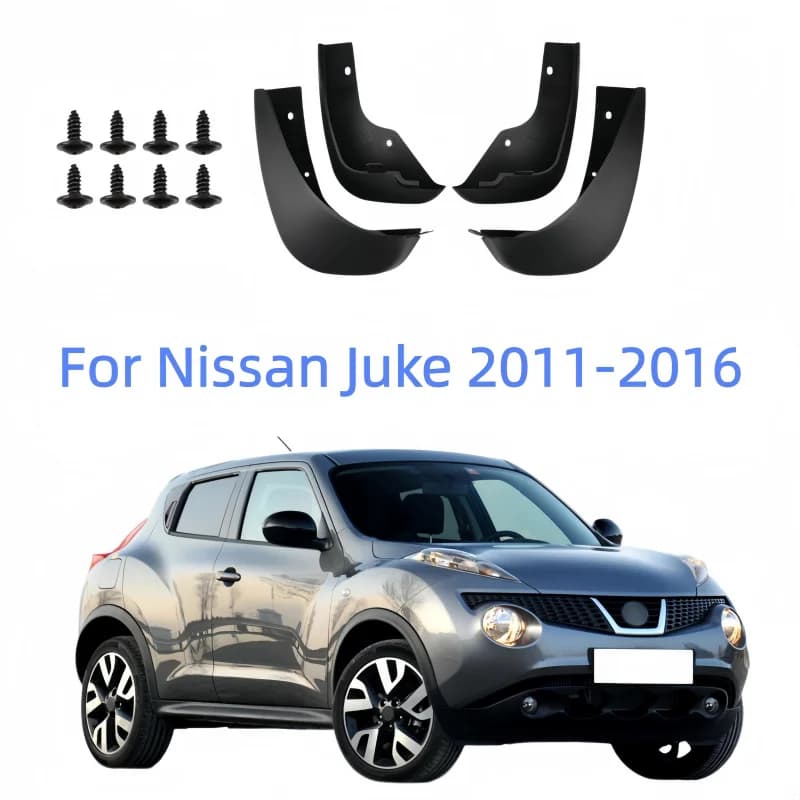 For Nissan Juke 2011-2016 Mud Flaps Rubber Splash Guards Custom Fit OEM Style Auto Fender Protectors Accessories