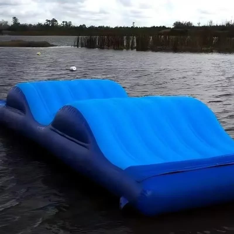 Large Inflatable Floating Water Mat Multi Person Swim Platform For Lake Pool Shallow Water Leisure Play Cushion Summer Toy