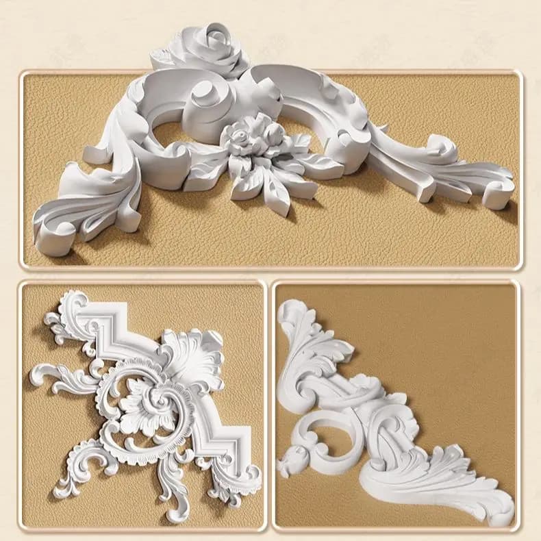 multiple styles polyurethane house decoration PU ceiling curtain wall profiles moulding corners frame Corner Wall Molding