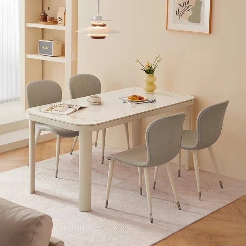 Romantic Girl Dining Table Luxury Nordic Comfortable Adult Restaurant Table Reception Lounge Designer Muebles Home Furniture