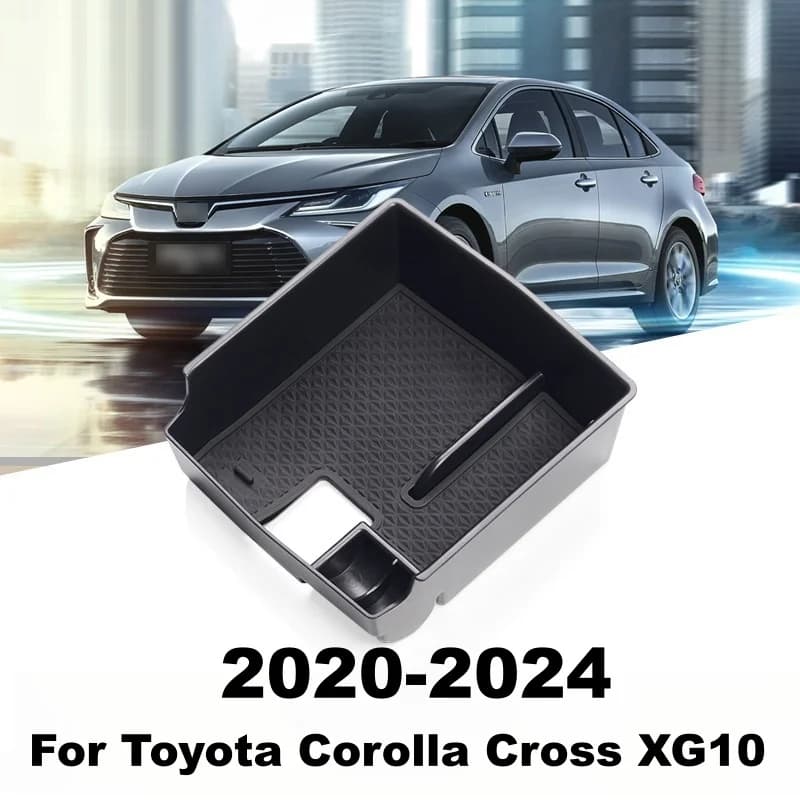 Car Central Console Armrest Box Storage Container Tray For Toyota Corolla Cross XG10 2020 2021 2022 2023 2024 Hybrid Accessories