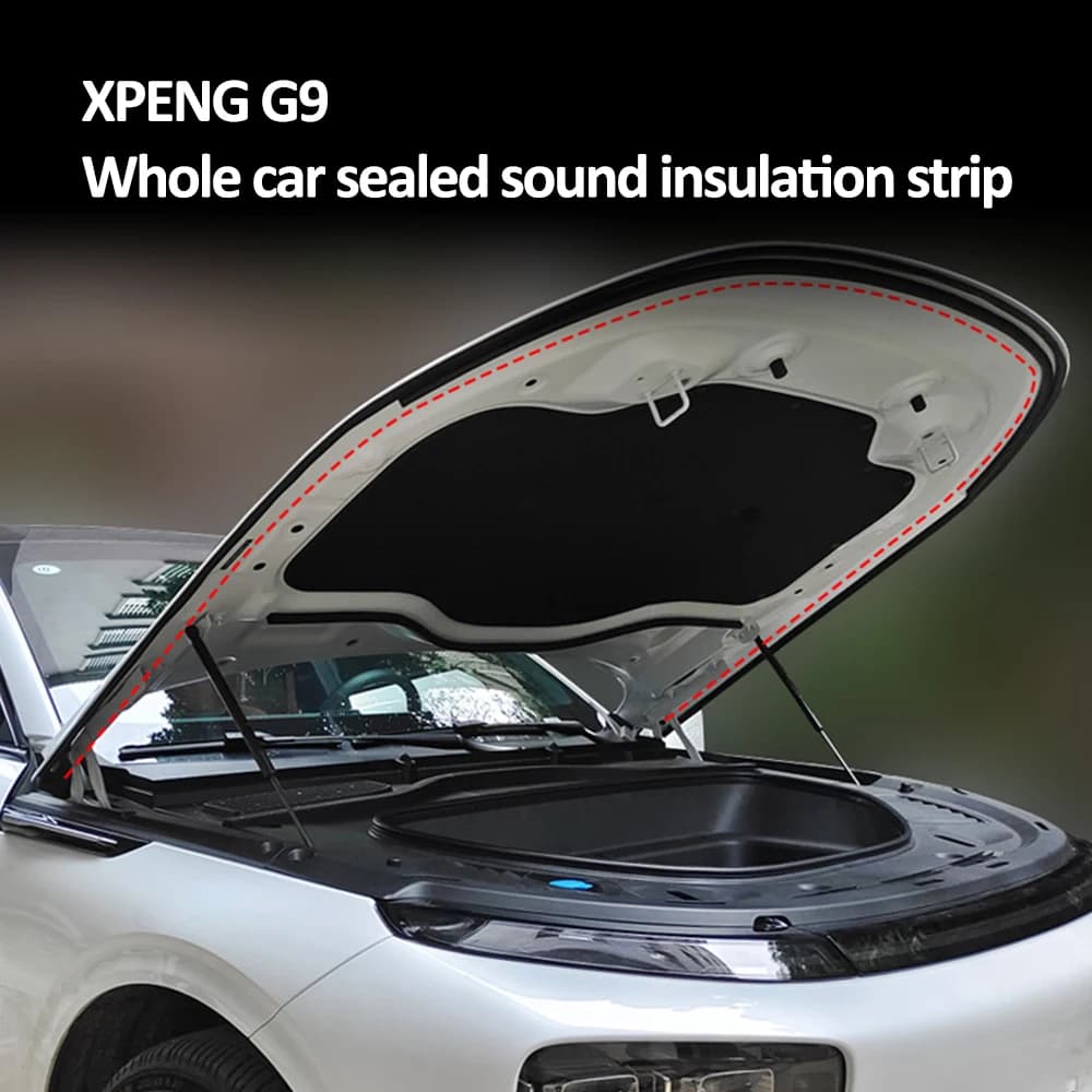 For 2024 Xpeng G9  Sound Insulation Sealing Strips Waterproof And Shock-absorbing Rubber Strips Modification Accessories