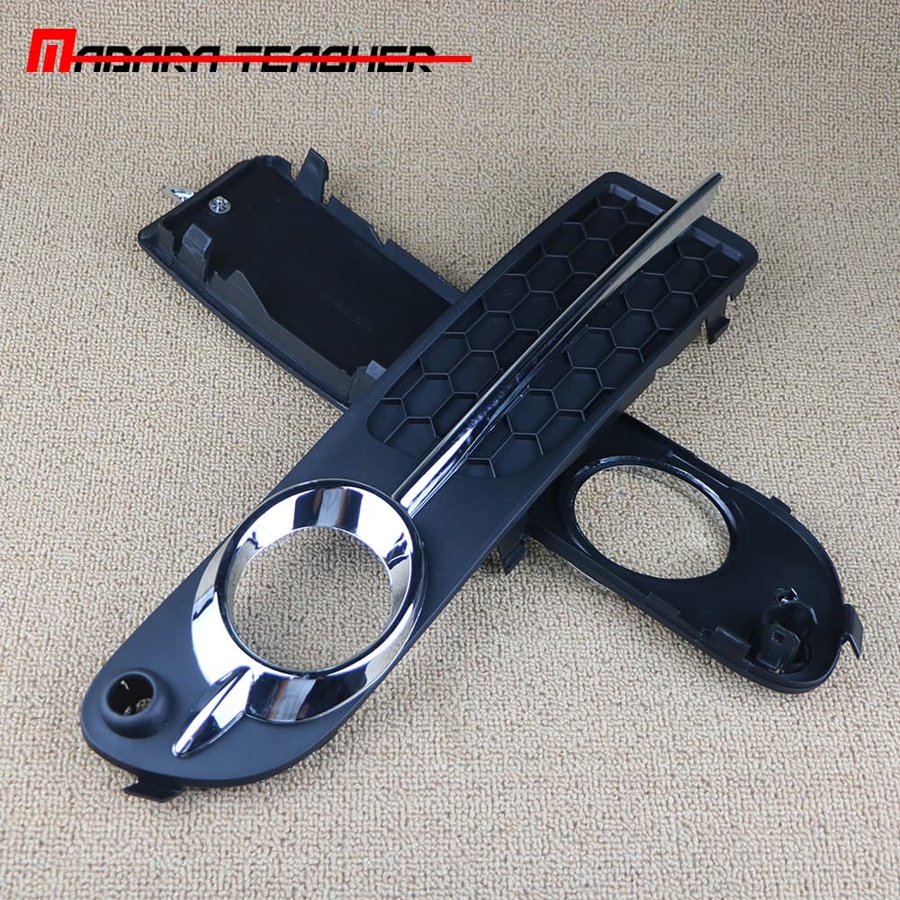 FOR VOLVO V70 S80 2007 2008 2009 2010 2011 2012 2013 Fog Light Trim - Black with Chrome Moulding  30790919 / 30790920