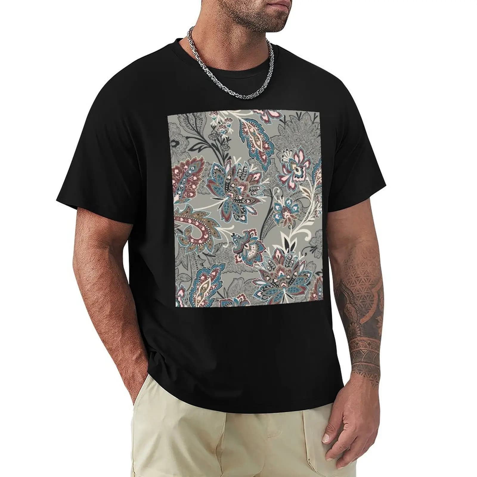 Indonesian Batik Pattern 001 T-Shirt street wear T-shirts man summer clothes mens t shirts casual stylish