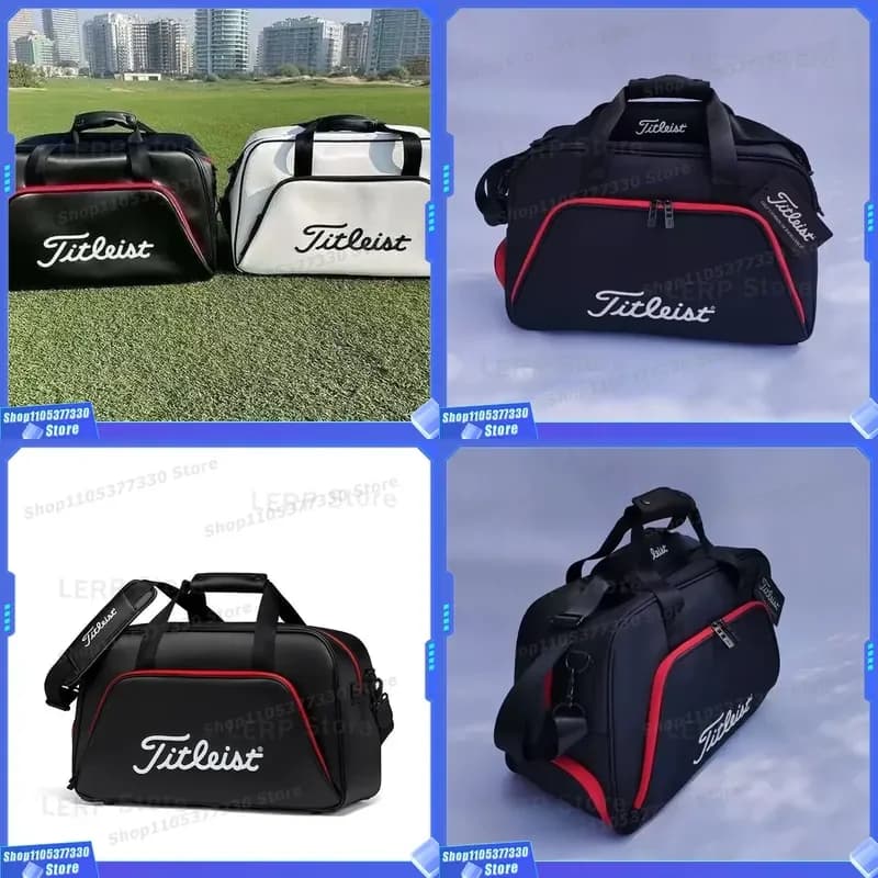 Large Capacity Golf Equipment Bag Unisex Shoulder Handbag for Travel Storage Black White New Sporty Gear Carrier Durable New