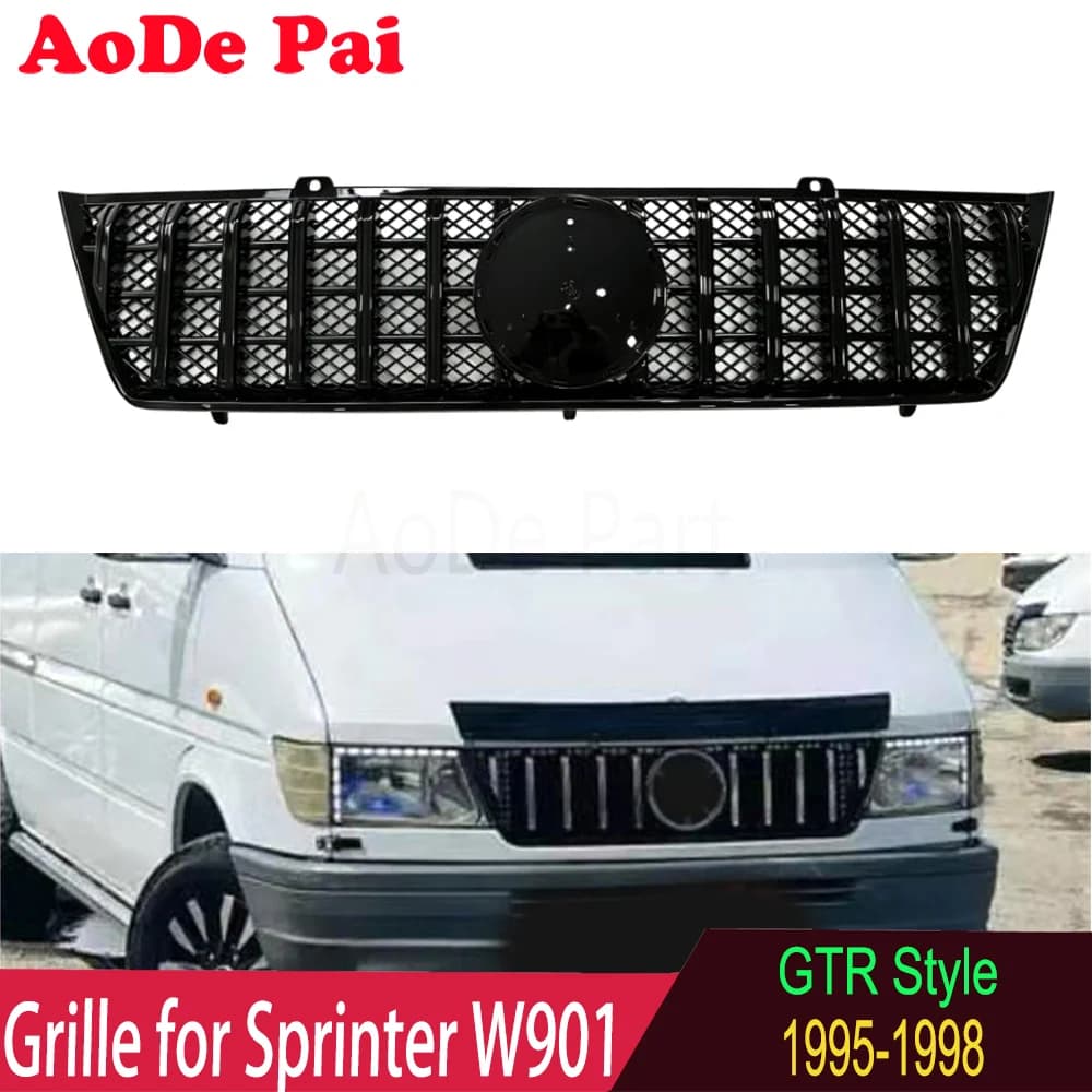 For Meredes Sprintr W901 901 1995 1996 1997 1998 Front Bumper Mesh Hood Grille Grill