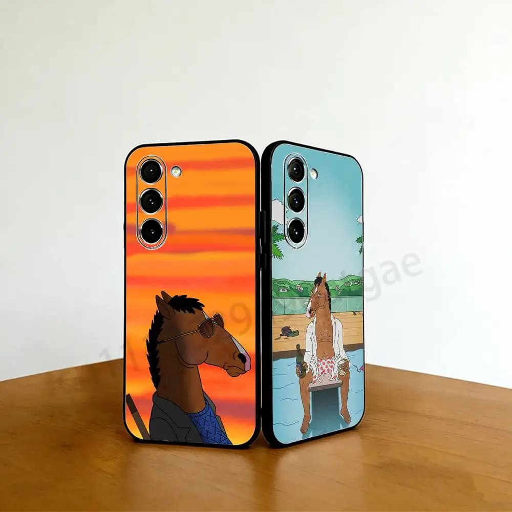 B-BoJack Horseman Phone case For Samsung Galaxy A53,51,72,73,31,30,42 Soft Silicone Black Cover