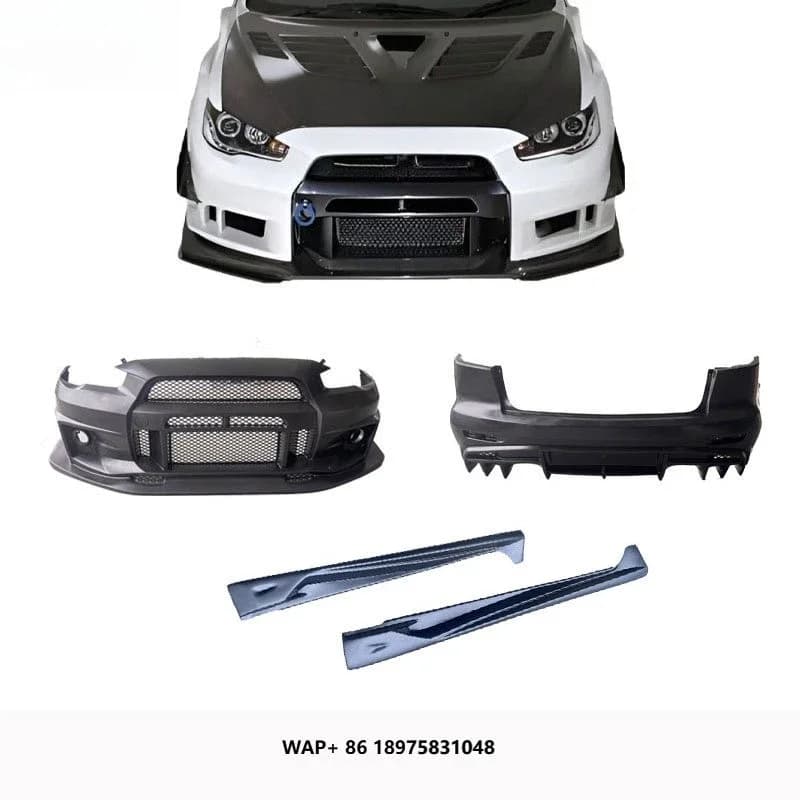 and rear bumpers updated with new Valls-style PP body kit with side skirt bumper guards