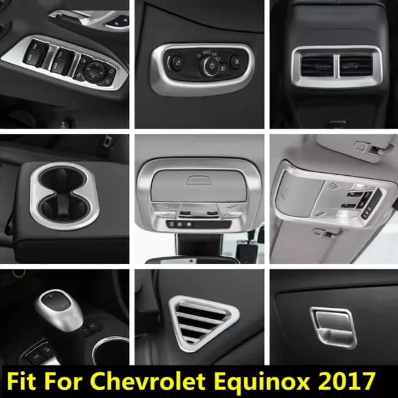 For Chevrolet Equinox 2017-2020 ABS  interior lifting panel central control gear air outlet decorative styling accessories