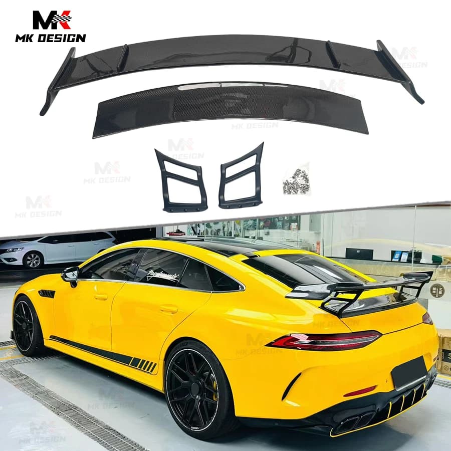 Carbon Fiber Rear Wing for Mercedes Benz AMG GT50 GT53 GT63 X290 4 Doors 2019-2024 Rear Trunk Lip Spoiler Wing Car Accessories