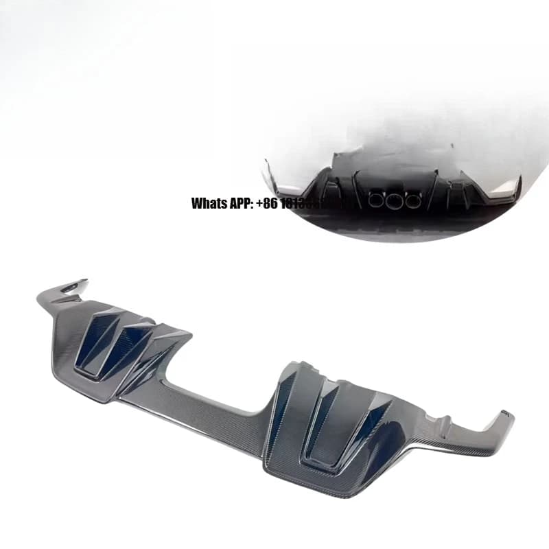 Real Carbon Fiber Splitter Rear Diffuser Lip for Honda Civic Type R FL5 2022 to 2025