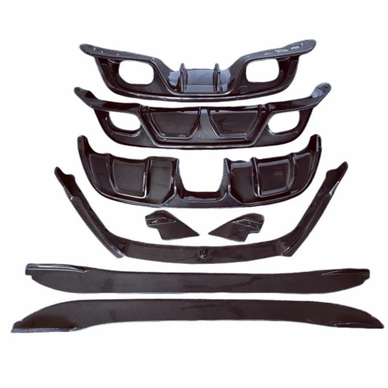Hot selling 2013-2019 for Carbon Fiber Modified Body Kit Front Lip Side Skirt