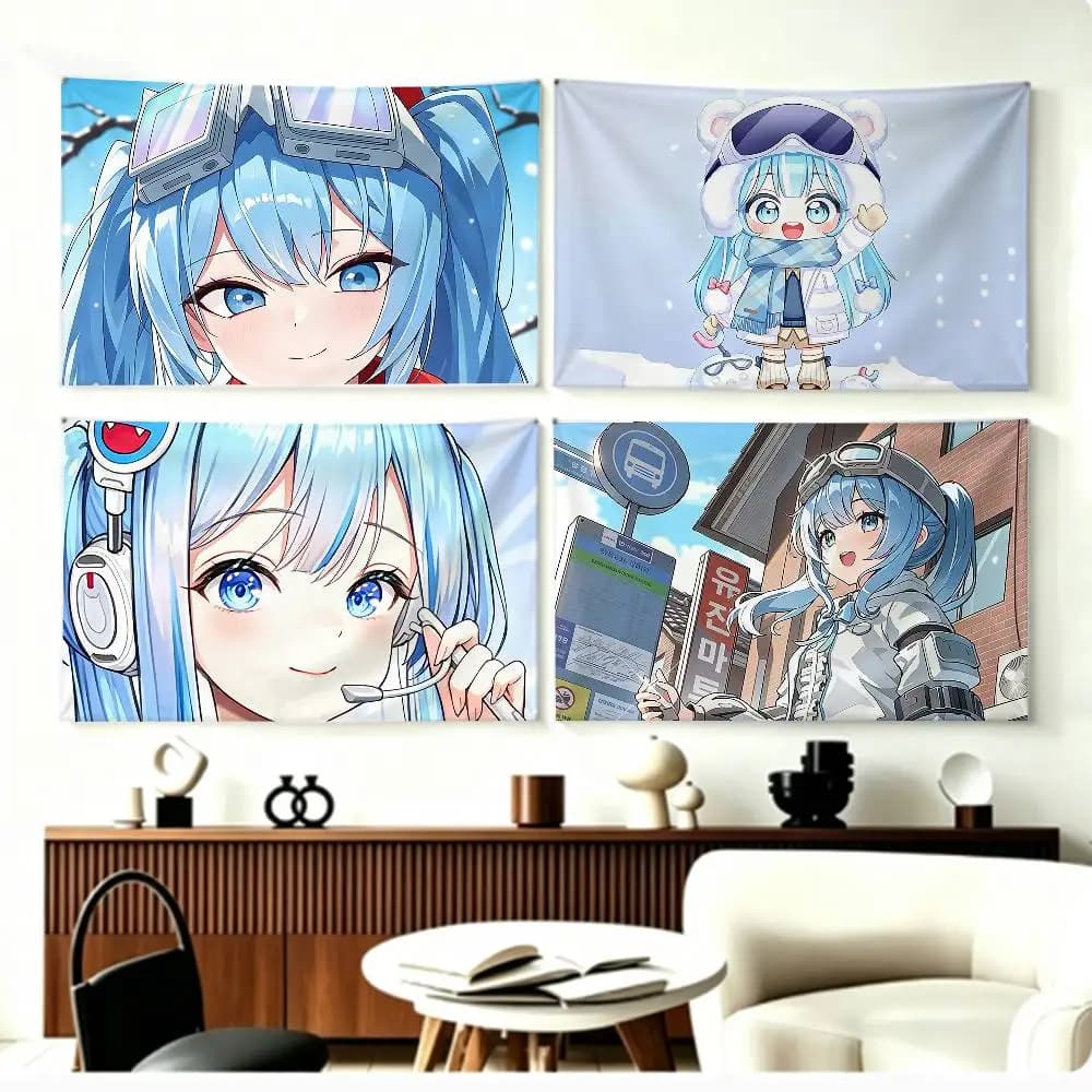 COOL A-Arahashi tabi VTuber StelLive   Flags Wall Hanging Background Art Banner for Bedroom Home Outdoor Decor