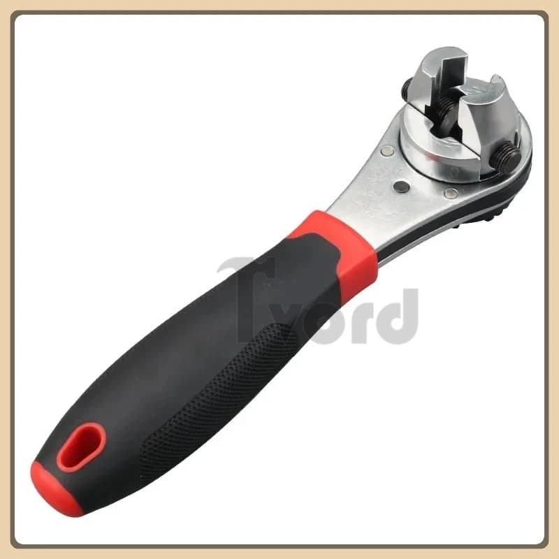 Multi-functional Adjustable 6-22mm Universal Ratchet Wrench  Chrome Molybdenum Steel Straight Handle