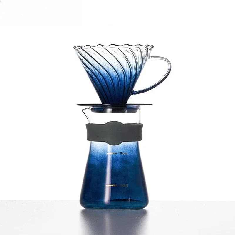 Heat-resistant glass hand-brewed coffee filter cup sharing pot