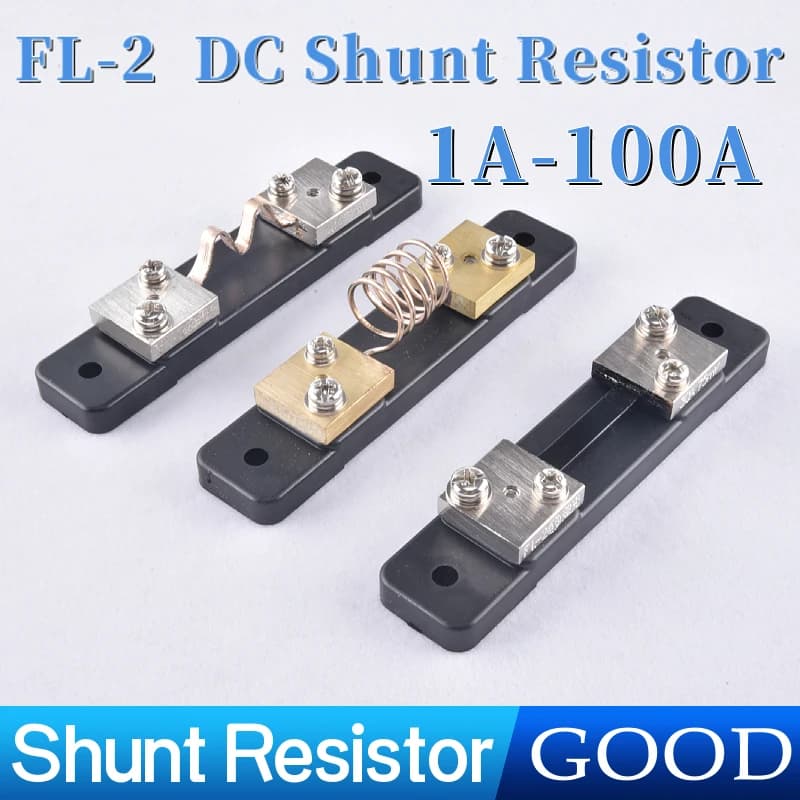 CG FL-2 Shunt 1A 2A3A5A10A20A30A 40A50A 75A100A 75mV DC Manufacturer With Base Ammeter Current Shunt Resistor