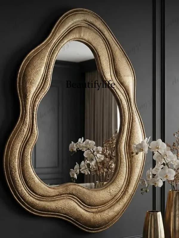 French fireplace decorative mirror creative personality living room enigma mirror wall hanging irregular dressing mirror