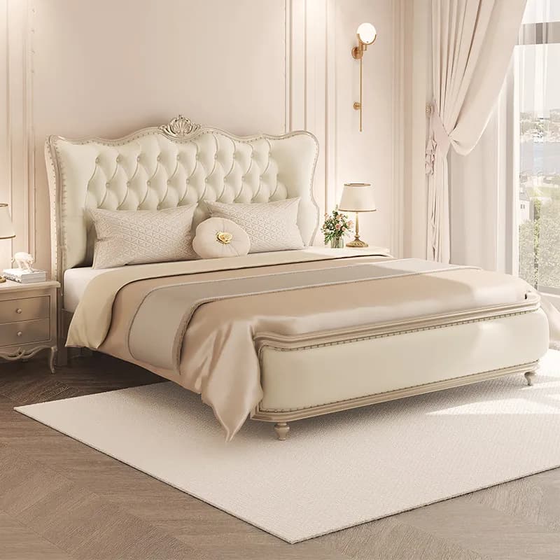 Modern Luxury Bed Frame Queen Double Beauty Full Loft Space Saving Japanese Bed Princess Sleeping Muebles Lounge Suite Furniture