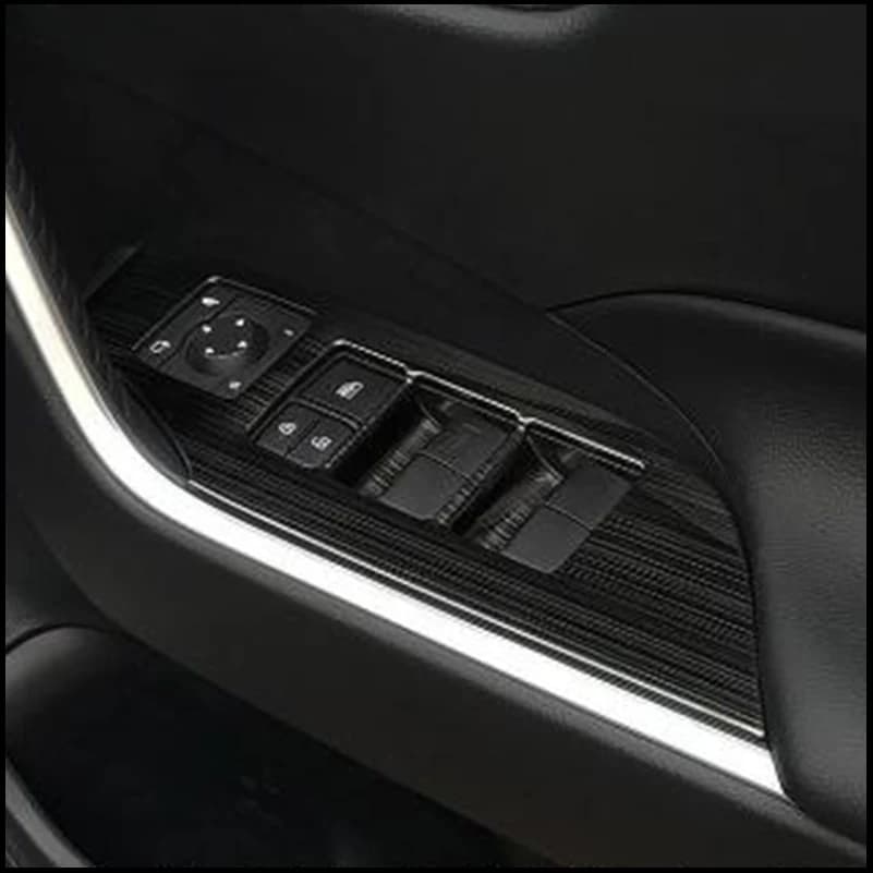 Car Styling For Toyota RAV4 RAV 4 2019 2020 Window Glass Lift Switch Button Panel Cover Trim Decoration Auto Accessories