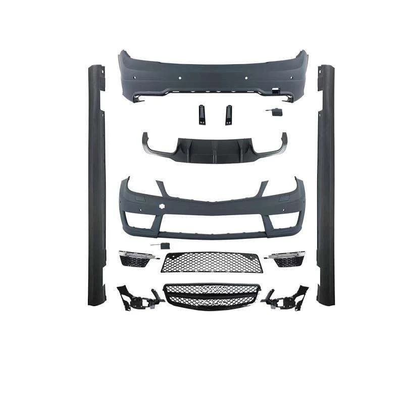 High Quality C63 Style Full Body Kit With Bumper For C Class W204 LCI 2011-2014 Exterior Upgrade Tuning Parts