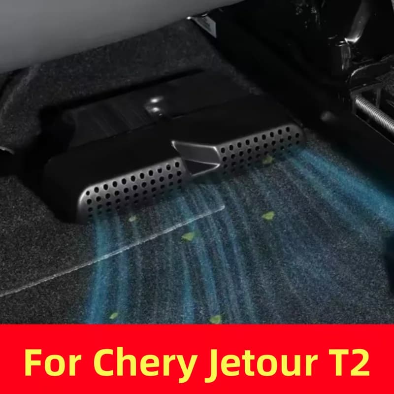 For Chery Jetour T2 2023 2024 2025 Accessories Brand New ABS Car Air Vent Cover Under Seat Air Conditioner Duct Outlet Covers