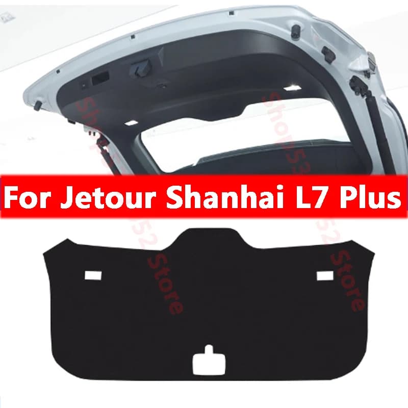 For Jetour Shanhai L7 Plus 2025 2026 Car Trunk Tailgate Protection Pad Trunk PU Leather Anti-dirty Decorative Pad Accessories