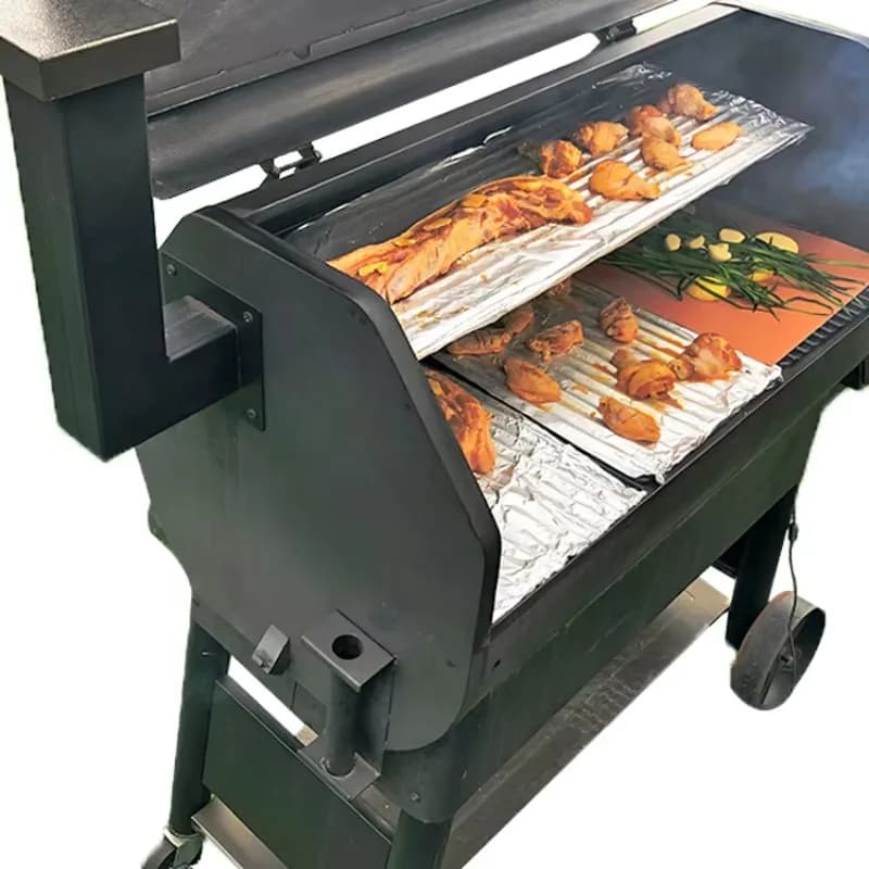 Professional Custom Florabest Bbq Grills Pellet Smoker With Upgrade Temperature Control for Camping, Garden Cooking