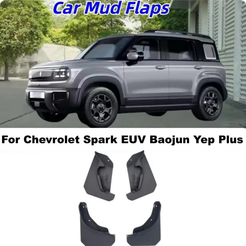 Mud Flaps Splash Guards for Baojun Yep & Yep Plus Chevrolet Spark EUV 2023 -2026 Front Rear Mudguards Fender Car Accessories