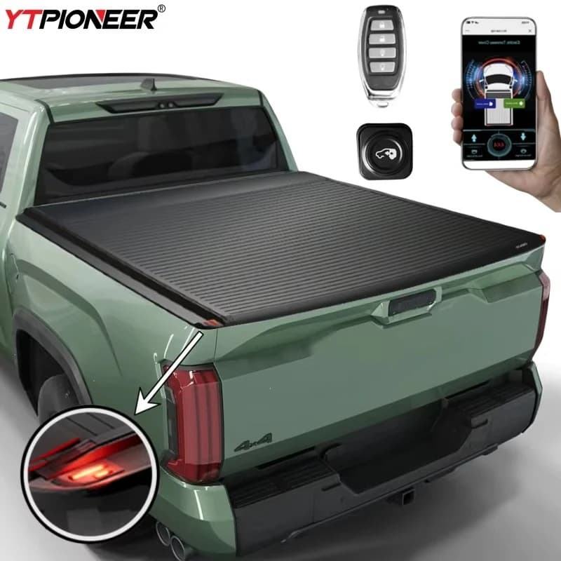 For 2024 2025 Toyota Tundra Low Profile Roller Shutter Retractable 5.5 6.5 Hard Truck Bucket Bed Cover Tonneau Cover