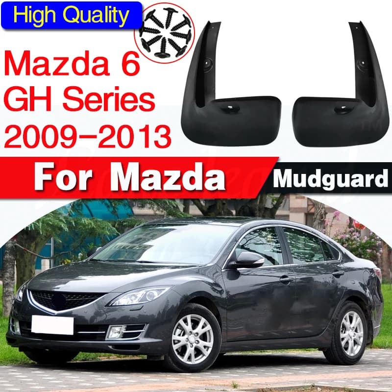 2Pc Front L/R Car Mud Flaps For Mazda 6 2009-2013 GH Series Mudflaps Splash Guards Mud Flap Mudguards Fender 2010 2011 2012