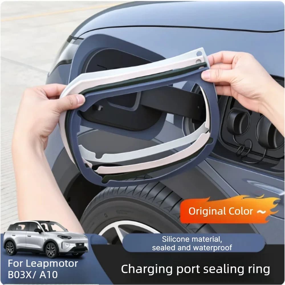 For Leapmotor B03X A10 2026 Charging Port Cover Seal Ring Silicone Protective Ring Waterproof Dustproof Car Exterior Accessories