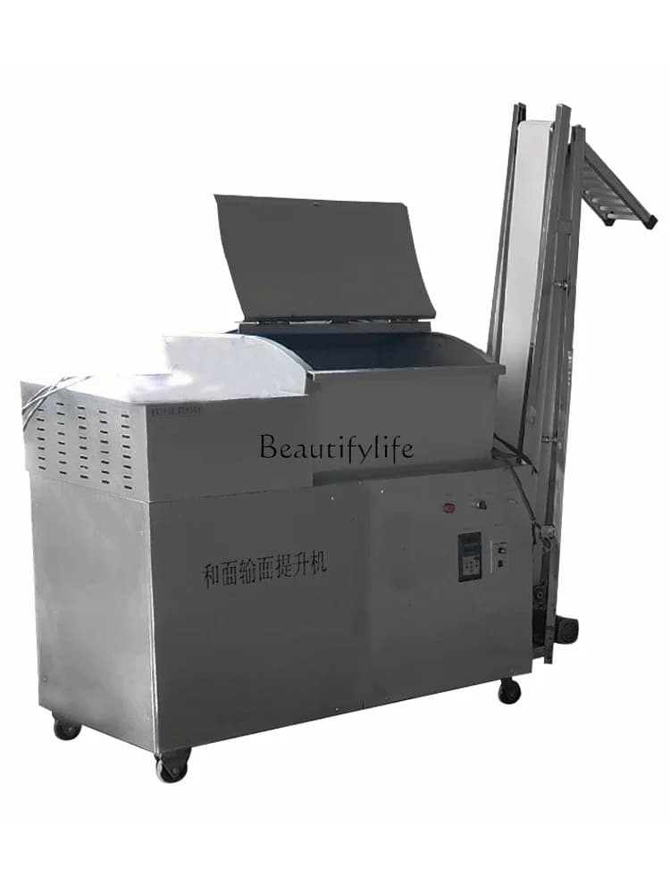 1Mixing machine conveying surface lifts 100kg stainless steel automatic steamed bread production line
