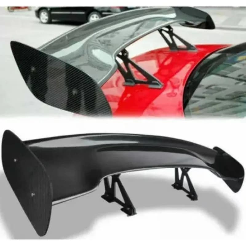 For Universal GT Style Carbon Rear Trunk Spoiler Wing High Stabiliizer For Sedan Hatchback Coupe Car Exterior Styling Tuning