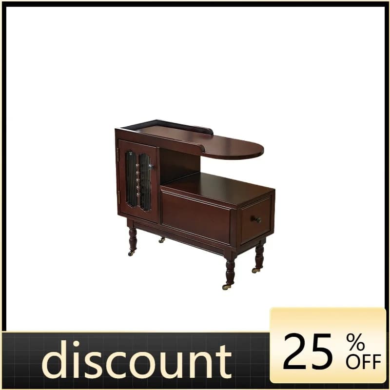 LMM French medieval solid wood edge table full solid wood retro home living room sofa