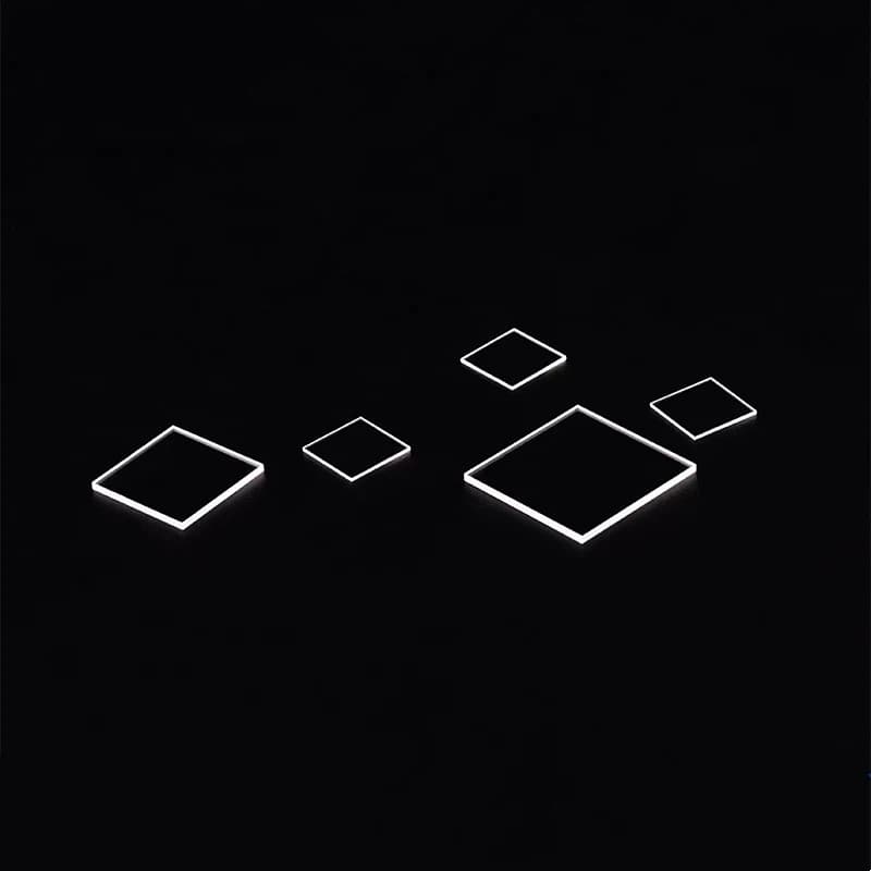 Thick 0.5/1/2mm UV Grade JGS1 Quartz Glass Sheet Square Fused Silica High Transmittance Optical Quartz Glass Slide Windows