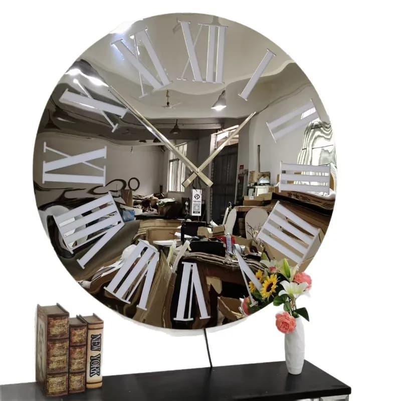 Giant indoor illuminated hotel wall clock living room modern simple wall clock