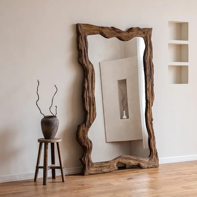 Standing Floor Mirror Mirror Modern Living Room Unique Full Body Hanging Girls Luxury Mirror Long Espelhos Home Decorations