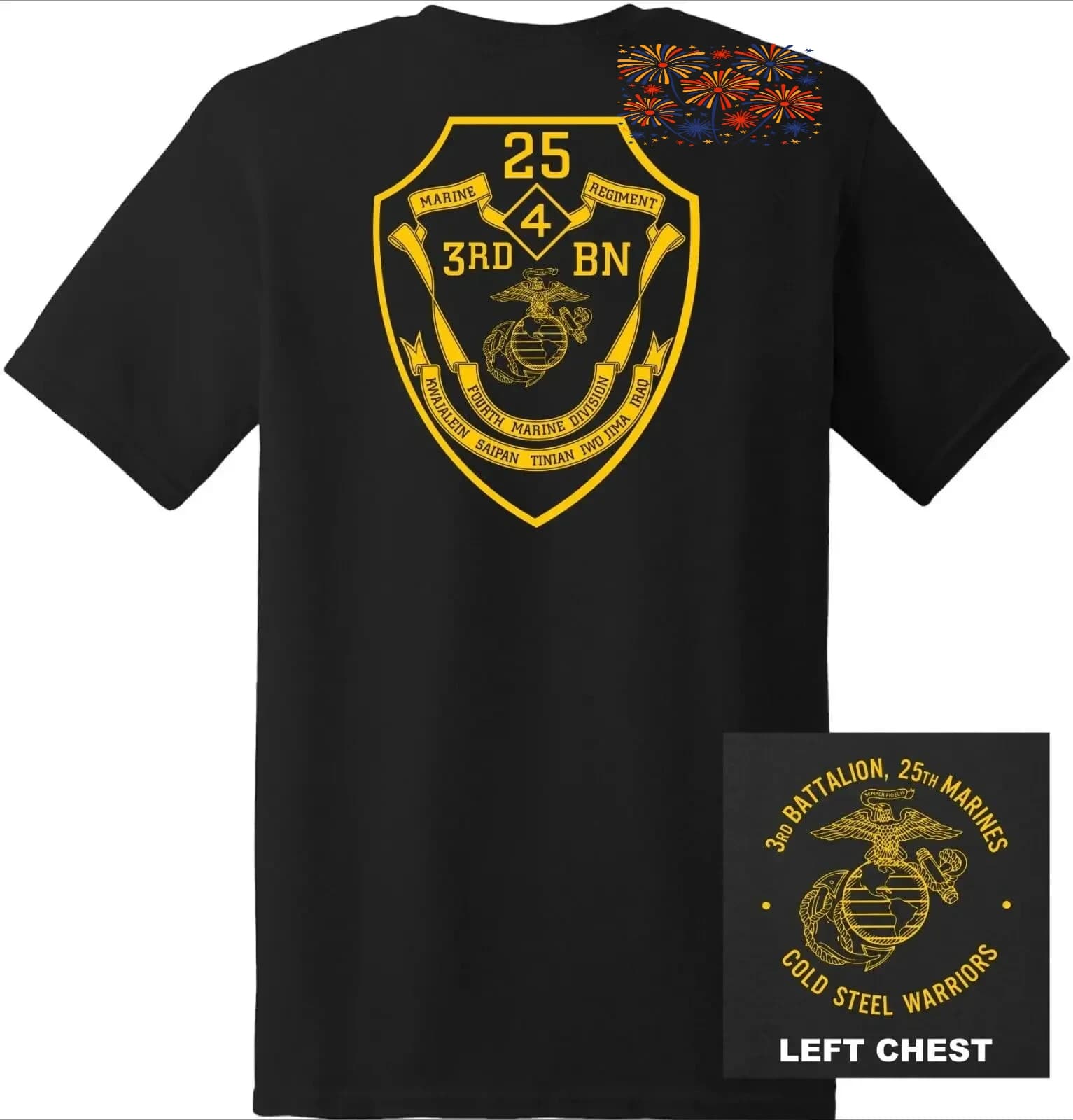 US Marine Corps 3rd Battalion, 25th Marines Regiment T-Shirt 100% Cotton O-Neck Short Sleeve Summer Casual Mens T-shirt
