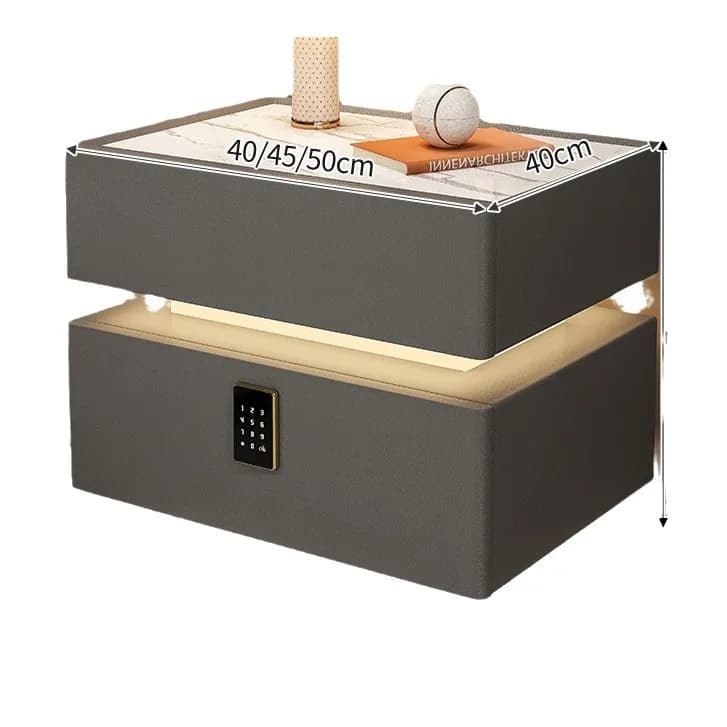 Smart Home Wireless Charging Floating Bedside Table Modern Multifunctional Storage for Bedrooms