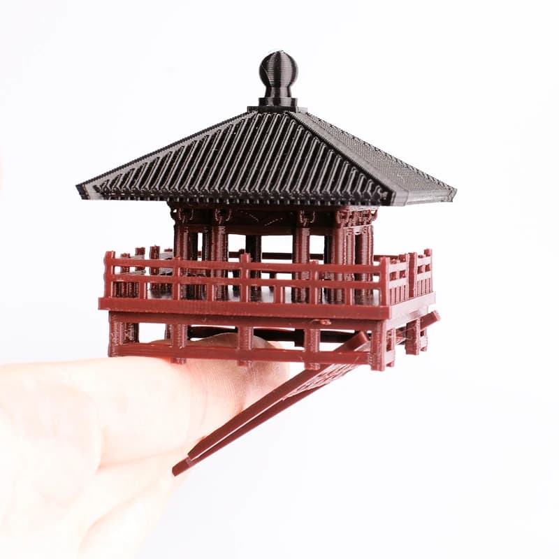 Tang Dynasty Square Bucket Landscaping, Rockery Micro Landscape, Fish Tank Courtyard, Chinese Ancient Building Model