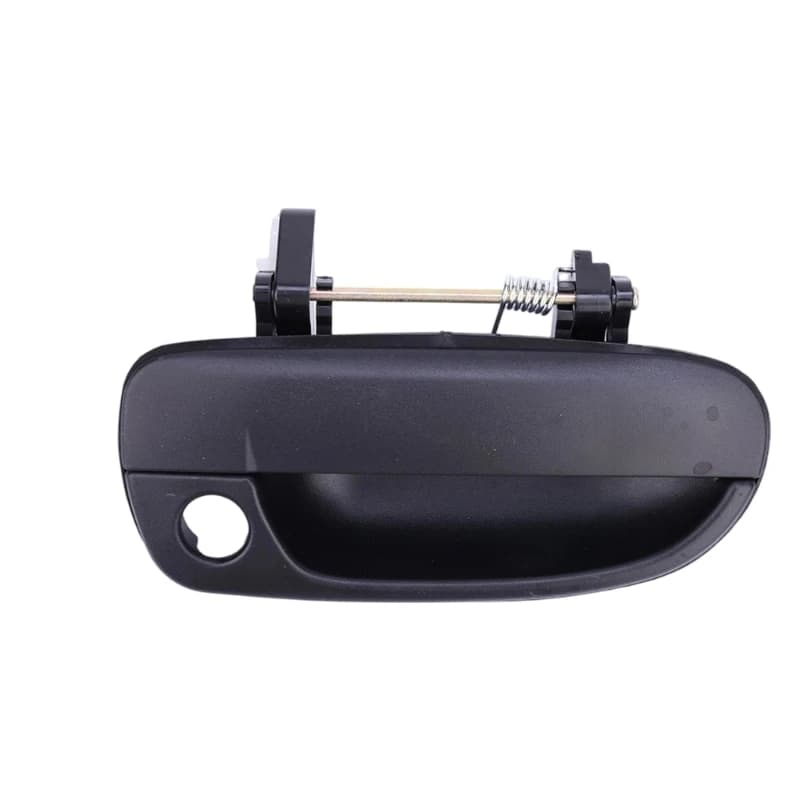 M76E Door Handle with Round Opening for 1999-2006 Accent, Matching 82660-25000 with Black Textured Finish, Metal Linkage,