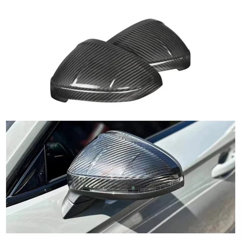 For A5 S5 B9  Dry Carbon Fiber Mirror Covers Side Mirror Housing Body Kit