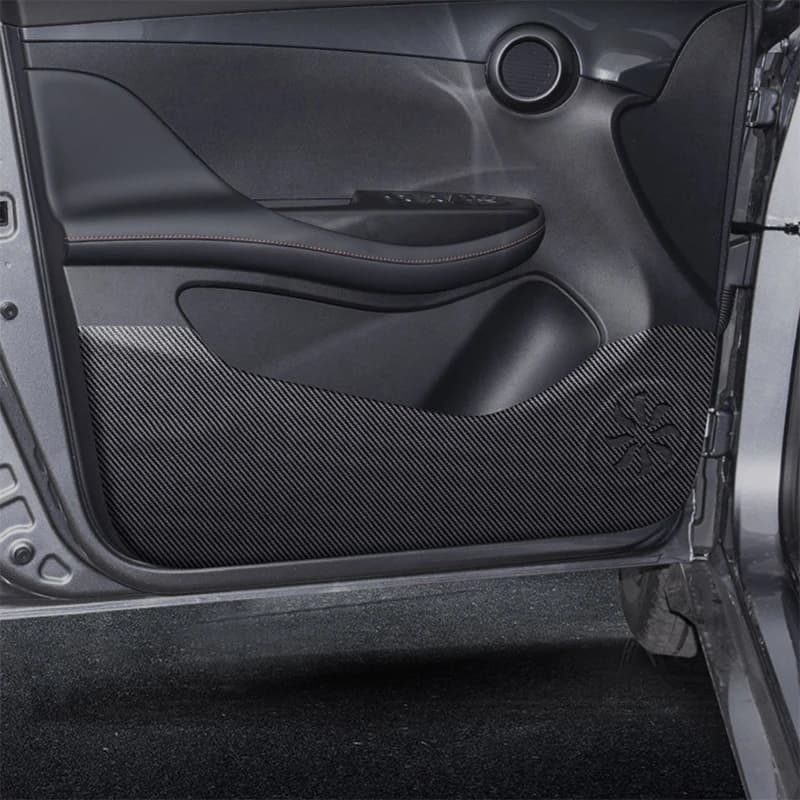 For BYD E2 2023 2024 2025 PU Leather Car Door Anti Kick Pad Protection Stickers Cover Protector Trim Film Auto Accessories