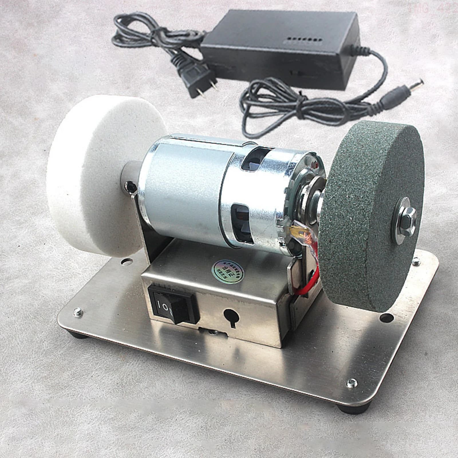 【best】Mini Belt Sander Belt Grinder 7 Adjustable Speed Tool For Electric Bench Grinder DIY Sharpening Edge Polishing Metal Worki