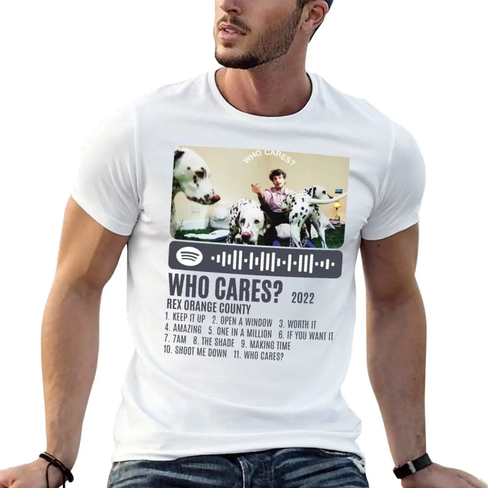 Rex Orange County Who Cares? T-Shirt plus size clothes vintage t shirts anime shirts men