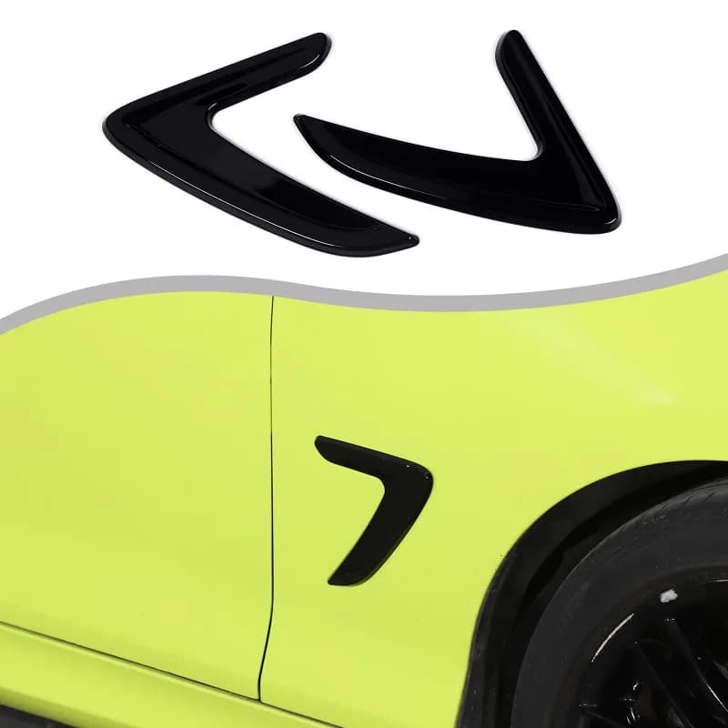 2pcs For 2012-2018 BMW 3 Series / 2014-2017 Imported 2 Series F30 F22 F23 Convertible Fender Trim ABS Car Accessories